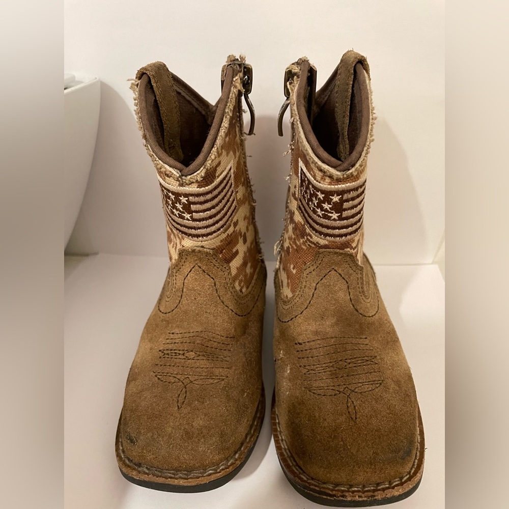 ARIAT KIDS PATRIOT WESTERN BOOTS 7